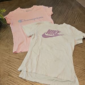 Champion and Nike Kids' T-Shirt Size M